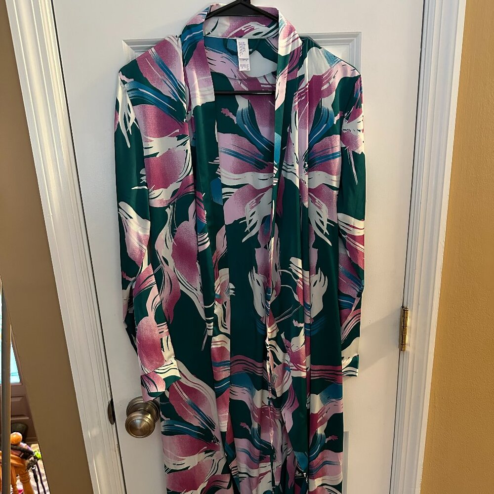 Floral Silky Robe